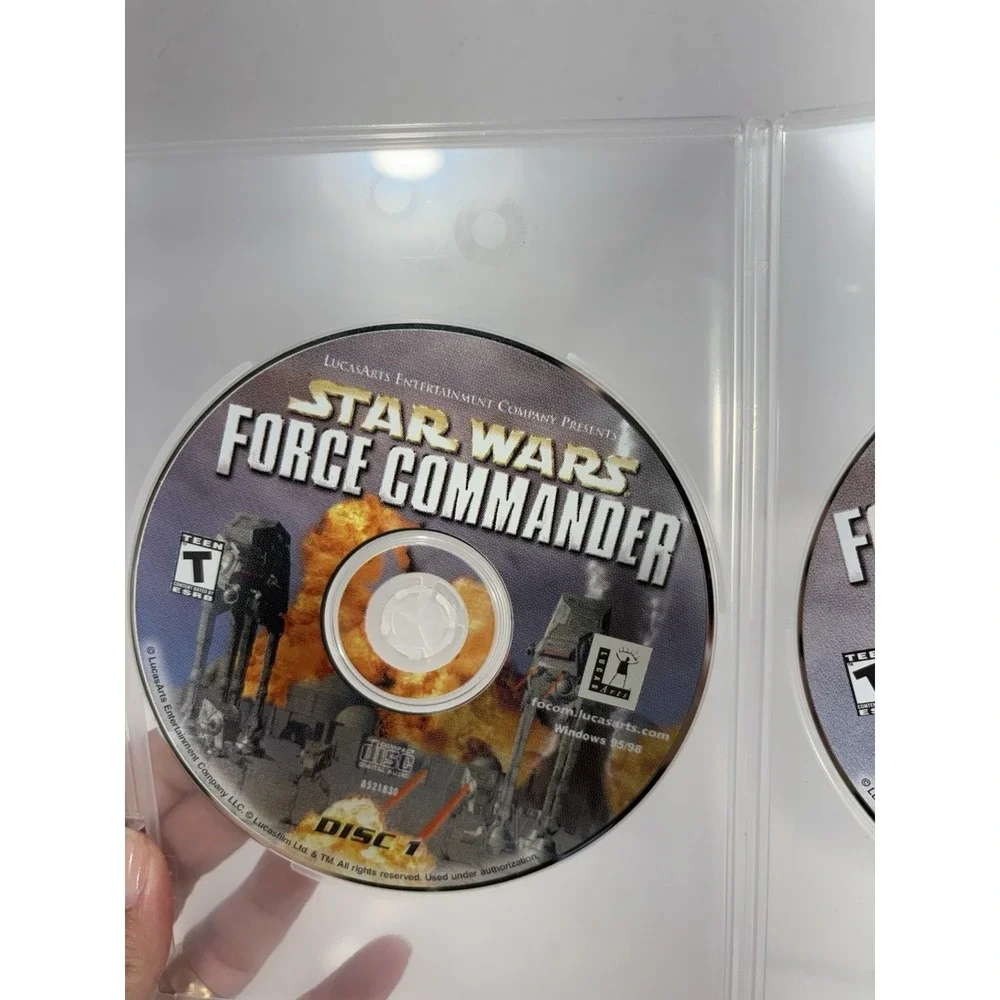 Star Wars Force Commander PC Game Discs 1 & 2 Discs Only